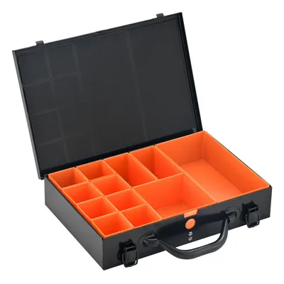Produktbild von ALUBOX Sortimentsbox mit 12 Einsatzkästen schwarz - S