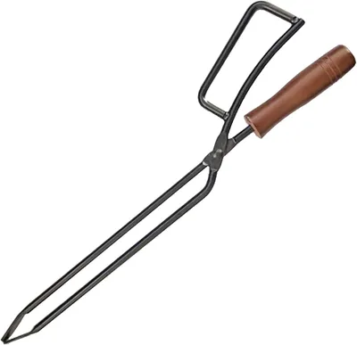 Produktbild von Kaminzange für Lagerfeuer, schwere Holz-Zange, lange Holz-Zange, Holz-Zange für Lagerfeuer und Kamin, Kaminwerkzeuge
