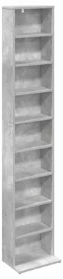 Produktbild von CD Regal Betongrau 33 x 23,5 x 175 cm Holzwerkstoff