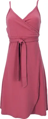 Produktbild von Minikleid aus Baumwolle, Wickelkleid, Sommerkleid - Himbeerrot, Damen, Baumwolle(Bio), Größe: L