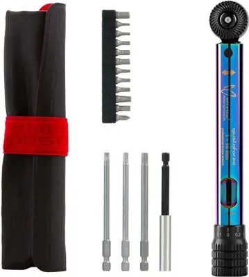 Produktbild von Präzisionsdrehmomentschlüssel GIUSTAFORZA Evo Pro  Mariposa, 1-15 Nm, slick oil, inkl. Bitset+ Tasche