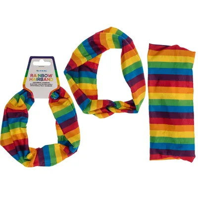 Produktbild von OOTB - Regenbogen Haarband Pride Scrunchie 11 x 3 cm