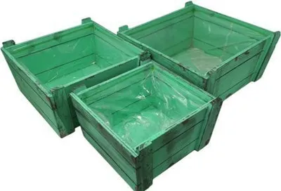Produktbild von 3er Set Pflanzgefäß quadratisches grünes Set 3 28,5 cm