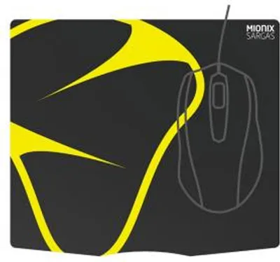 Image de Mionix MNX-04-25000G MIONIX Mauspad Sargas S 240x210x2mm schwarz/gelb