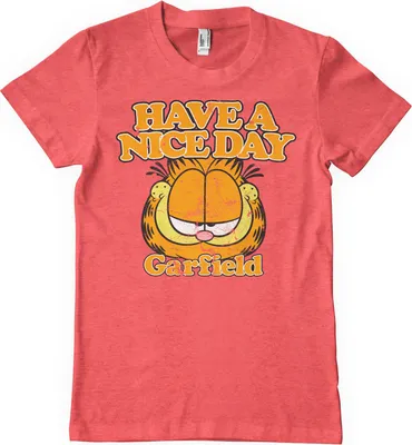 Produktbild von Garfield - Have A Nice Day T-Shirt - Small - RedHeather