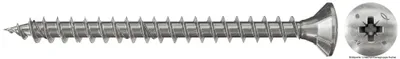 Produktbild von fischer Spanplattenschraube PowerFast 4,5 x 50 mm, Senkkopf, nicht rostender Stahl A2, Vollgewinde. Kreuzschlitz PZ, 200 Stück