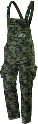Produktbild von Practical Latzhose CAMO Arbeitshose Gartenhose Handwerker Schutzhose NEO TOOLS - Größe: 3XL (58)