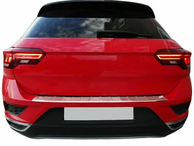 Für VW T-ROC A11 ab 2017- Ladekantenschutz Edelstahl Chrom MIT ABKANTUNG in der Farbe Chrom von Recambo e.K.