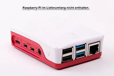 Immagine prodotto di Raspberry Gehäuse Original für 4B Himbeer/weiß
