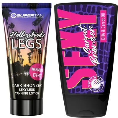 Zdjęcie produktu dla Supertan California Hollywood Legs + Wild Tan Sexy Carrot Gratis