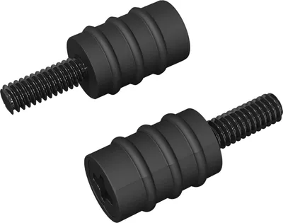 Produktbild von vidaXL Abstandsschraube 2 Stk. Schwarz M4 Gummi und Stahl