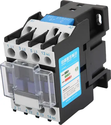 Obrázok produktu pre CJX2-1810 Stýkač pre montáž na koľajnicu Priemyselný elektrický stýkač (24 V AC)