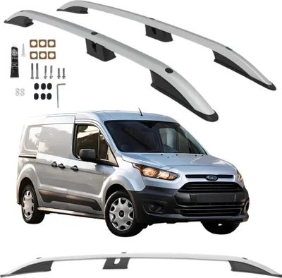 Obrázok produktu pre Strieborné strešné nosiče FORD Transit Connect rok výroby od 2014 do 2022 L2 long