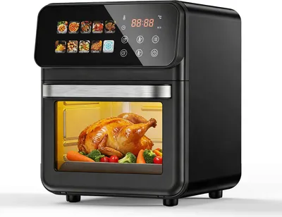 Produktbild von Zimilo Multifunktionale Heißluftfritteuse 10L mit 10 Programmen und Touchscreen, 80% weniger Fett