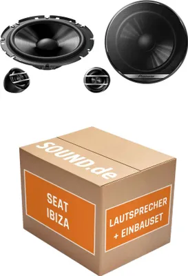 Produktbild von Lautsprecher Boxen Einbaupaket vorne Pioneer TS-G170C passend für Seat Ibiza IV 6J | 2x Tief-Mitteltöner 2x Hochtöner