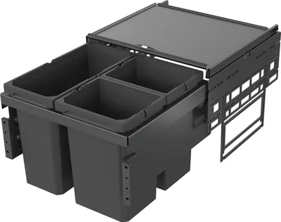 Produktbild von VS ENVI Space Abfalltrennsystem KB 500 mm 1 x 16/2 x 10 Liter Lava