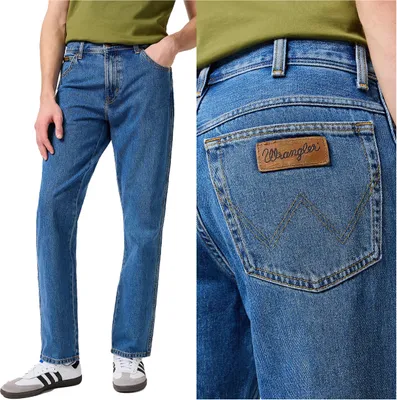 Obrázok produktu pre WRANGLER, Herren Jeanshosen, Straight fit, TEXAS, W35 L34, Blau, Jeans, baggyjeans, buggy