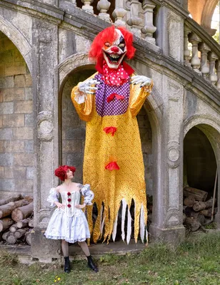 Produktbild von Halloween-Hängedekoration: Riesiger Clown (350 cm)