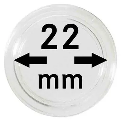 Produktbild von Lindner 2250022P Münzkapseln 22 mm-10er Pack