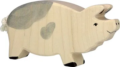 Image de Holztiger Sanglier en bois Tacheté