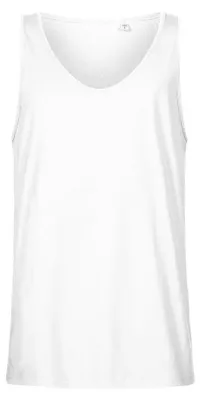 Image de Promodoro - Haut sans manches « X.O » à col rond pour homme LT1080 (M) (blanc)