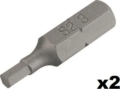 Image de Embout de vissage hexagonal n°5 (25mm) - 2 pièces