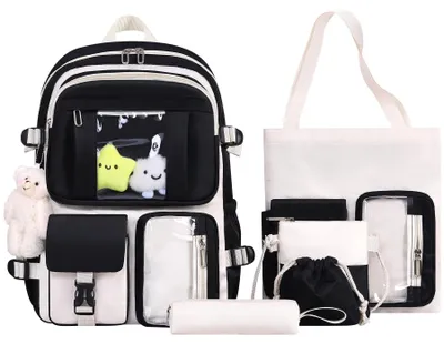 Immagine prodotto di Zaini "kawaii" 5-in-1 per bambine, con molti scomparti