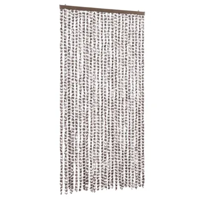 Produktbild von vidaXL Fliegenvorhang Taupe und Weiß 100x200 cm Chenille