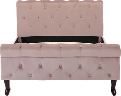 Obrázek produktu pro vidaXL Rám postele Pink velvet 100 x 200 cm