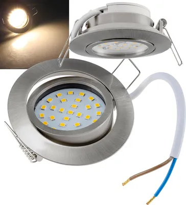 Produktbild von ChiliTec 22090 LED-Einbauleuchte "Flat-32dim" warmweiß 80x32mm, 5W, 590lm, Edelstahl gebürstet