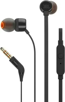 Zdjęcie produktu dla JBL Tune 160, Przewodowa, 20 - 20000 Hz, Zestaw słuchawkowy, Czarny