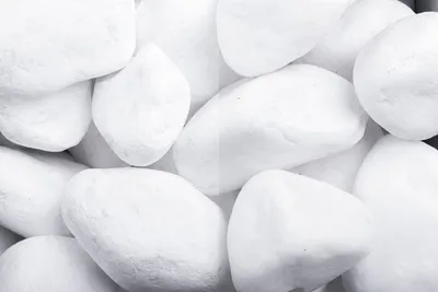 Produktbild von Schneeweiss getrommelt 40-60 mm, Dolomit, Weiß, 20 kg Sack, für Garten und Beet