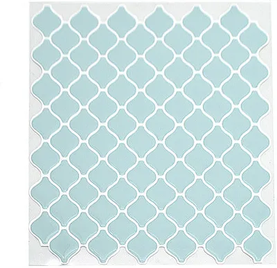Obrázek produktu pro CANDeal samolepicí samolepky na zeď pro kuchyň koupelnu domácí dekorace, epoxidové kuchyňské tepelně odolné samolepky na dlaždice, 25 cm x 21,3 cm balení 6 kusů