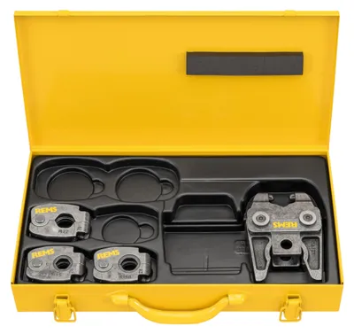 Produktbild von REMS S Set M 15+18+22 Z8 Pressring Set 4 tlg. im Stahlblechkasten ( 574615 R )