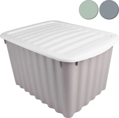 Produktbild von Box Wellington mit Deckel 5,5L Grau 30x20x16 cm