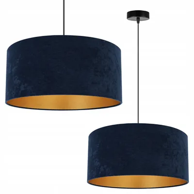 Obrázok produktu pre Závesná lampa Stropný svietnik Zlatý zamat Stínidlo