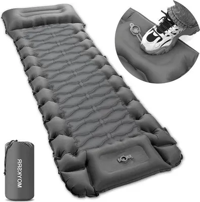 Produktbild von Famanu Schlafmatte Selbstaufblasend Dicke Luftmatratze - Camping Fußpumpe Wasserdicht