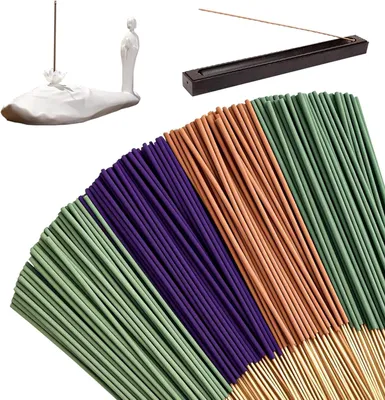 Produktbild von Räucherstäbchen 200 Stück, Lavendel, Sandelholz, Weihrauch und Salbei, für Meditation
