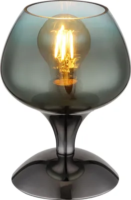 Produktbild von Globo Lighting Tischleuchte Metall schwarz-chrom, 1x E27