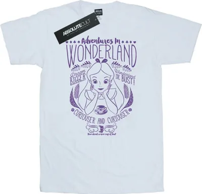 Produktbild von Disney - "Alice In Wonderland Adventures In Wonderland" T-Shirt für Herren BI9922 (XL) (Weiß)