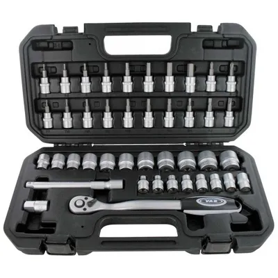 Produktbild von VAR Steckschlüssel-/Bit-Satz DV-11900 3/8" Ratsche, 25 cm - vielseitiges Prof...
