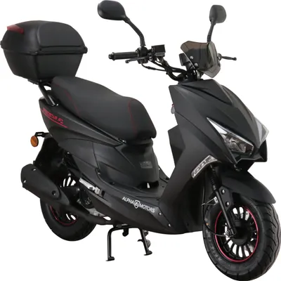 Produktbild von Motorroller Speedstar FI 50 ccm 45 km/h EURO 5 mattschwarz inkl. Topcase
