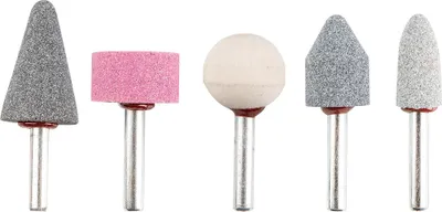 Image de TOP TOOLS 5 pcs. Set d'abrasifs - Professional 5pcs. Set de meules sur tige - Accessoires pour meuleuses droites, perceuses - Sanding Grinding