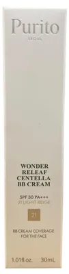 Zdjęcie produktu dla PURITO SEOUL Wonder Releaf Centella BB #21 Light Beige Cream 30 ml - krem BB
