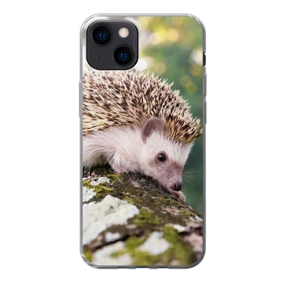 Produktbild von MuchoWow® Handyhülle Schutzhülle Hülle für iPhone 13 Baby - Igel - Baum Silikon Softcase Handy Hülle - Karteninhaber