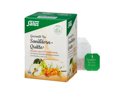 Image de Salus Gourmet Tisane Argousier Coing, Infusion de fruits, Aquitta 15pcs