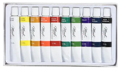 Obrázok produktu pre DOCHTMANN Olejové farby, umelnícka sada, 10 x 12 ml