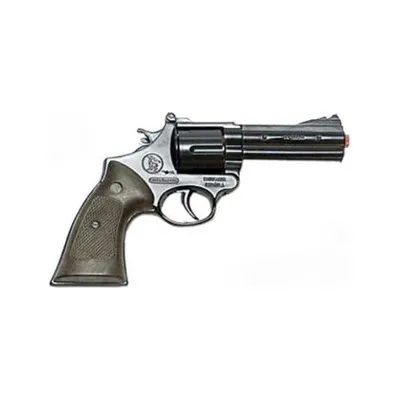 Produktbild von Polizei Revolver schwarz Metall 12 Schuss