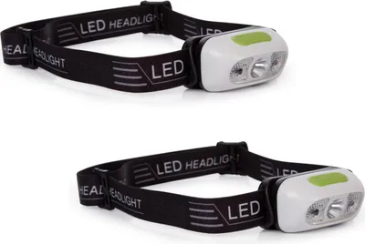 Produktbild von Wiederaufladbares Stirnlampenset Kopfleuchten Outdoor mit weißen CREE LEDs & SOS
