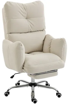 Produktbild von HOMCOM Bürostuhl, Ergonomischer Schreibtischstuhl mit Fußstütze, Wippfunktion